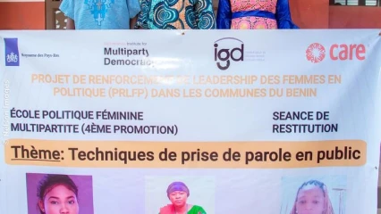 Techniques de prise de parole en public grâce à l'école politique féminine multipartite de l'Igd : Dr Stella, Mouridjanatou et Edwige partagent leurs expériences aux étudiants de l'Up