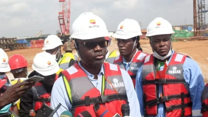 PROJET PIPELINE EXPORT NIGER-BÉNIN AU SITE DE SÈMÈ-KRAKÉ : Samou Adambi satisfait de l&rsquo;évolution des travaux . L&rsquo;entreprise Wapco-Bénin S.a reçoit les félicitations du gouvernement
