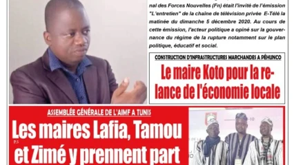 Parution du jeudi 10 décembre 2020