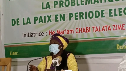 TOURNÉE DE LA PREMIERE VICE-PRESIDENTE DE L&rsquo;ASSEMBLÉE NATIONALE DANS LE SEPTENTRION : Mariam Talata Zimé, prône la paix à Savè