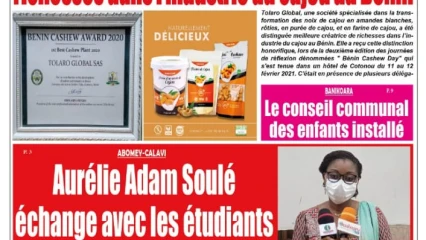 Parution du lundi 15 février 2021