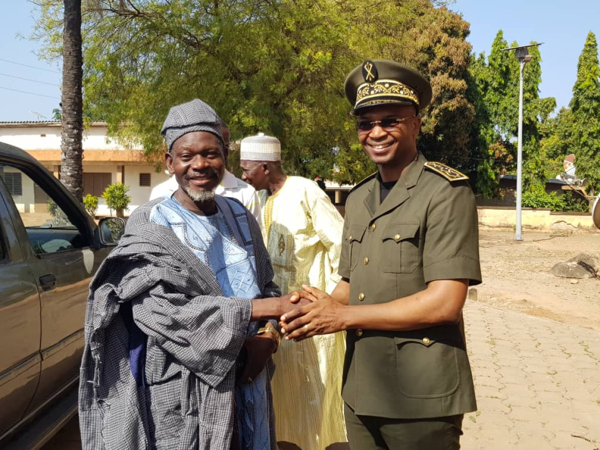 AUDIENCE AU CABINET DU PRÉFET DU BORGOU  : Sa majesté Akpaki Gobi Yinssè chez Djibril Mama Cissé