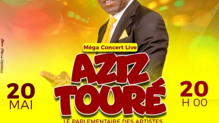 SHOWBIZ PARAKOIS : Aziz Touré en méga concert live samedi 20 mai 2023  . Les tickets disponibles sur les 95548979 / 94693884