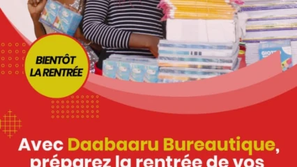 AVEC DAABAARU BUREAUTIQUE : Faites livrer vos fournitures scolaires à moindre coût et partout