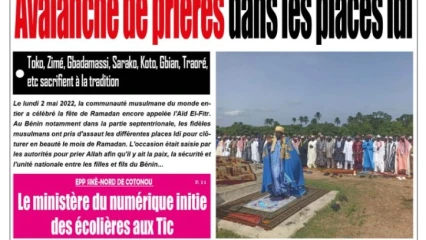 UNE DU MARDI 3 MAI 2022