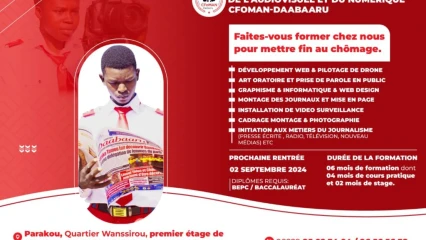 EN REPONSE AU CHÔMAGE DE PLUS EN PLUS CRIANT DES JEUNES :  Le Cfoman-Daabaaru offre des formations dans plusieurs filières pourvoyeuses d’emplois 