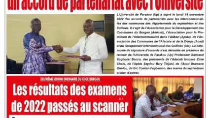 Journal du mardi 15 novembre 2022