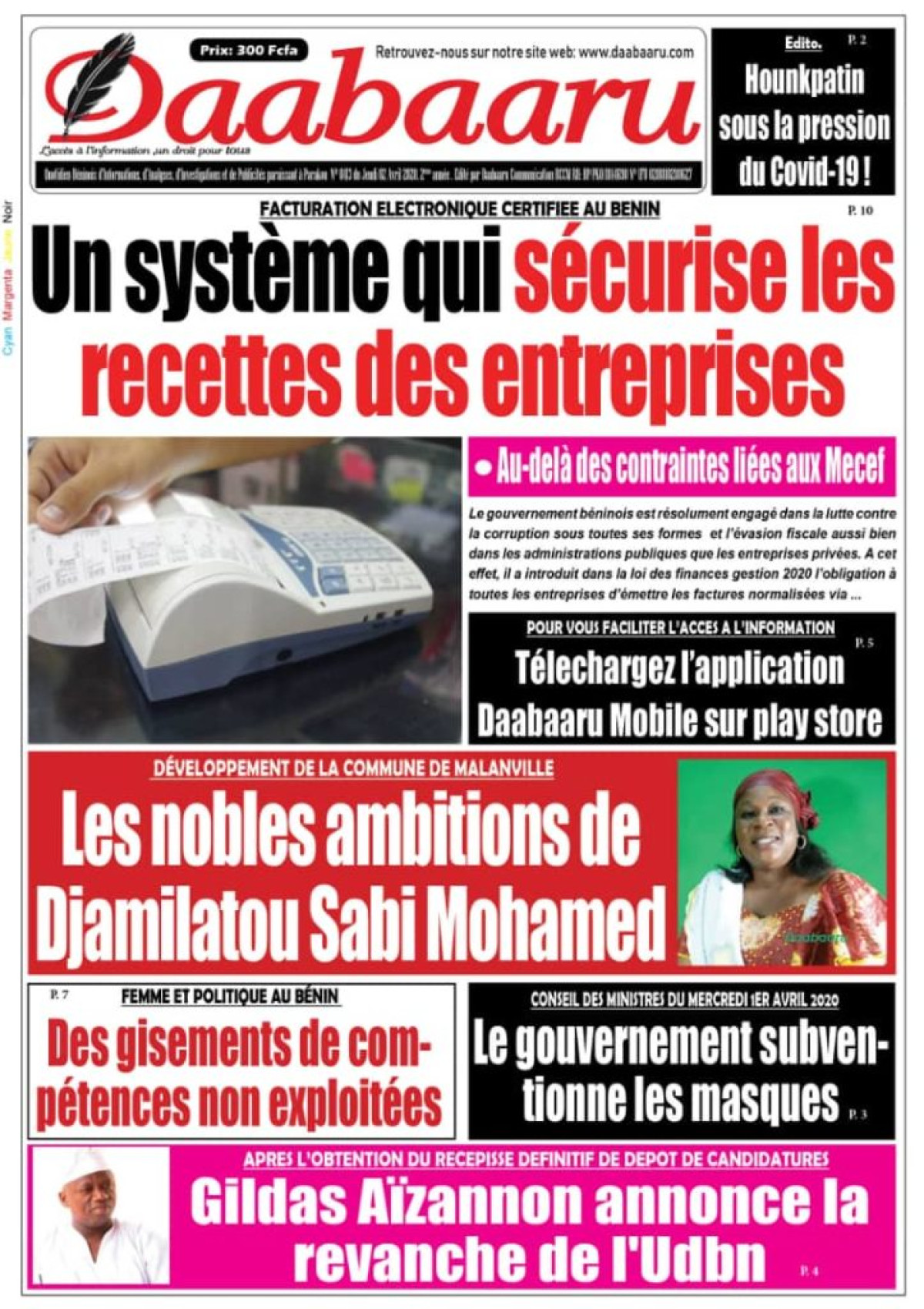 Parution du jeudi 02 avril 2020