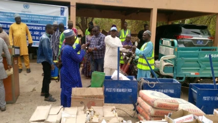 Sécurité et prévention des conflits liés à la transhumance à Karimama: le Pnud offre des matériels aux populations 