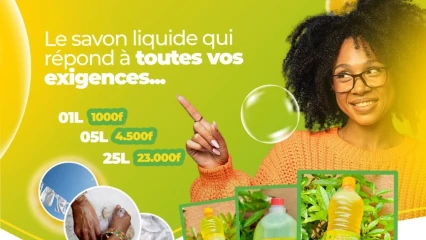 AVEC LE SAVON LIQUIDE AGODJIÉ WAVE : La propreté éclatante, est à portée de main 