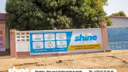 SHINE NATION : La maison du numérique et de l’innovation ouvre ses portes à Parakou . Découvrez des bureaux, salles de réunion et de formation