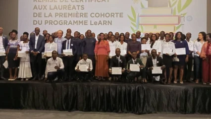 OPÉRATIONNALISATION DU PROGRAMME LEARN AU BÉNIN : Les lauréats de la première cohorte reçoivent leur  certificat
