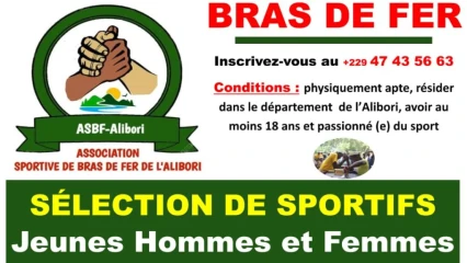 SPORT BRAS DE FER DANS L&rsquo;ALIBORI  : L&rsquo;Asbf lance une sélection de sportifs   . Découvrez les conditions de sélection 