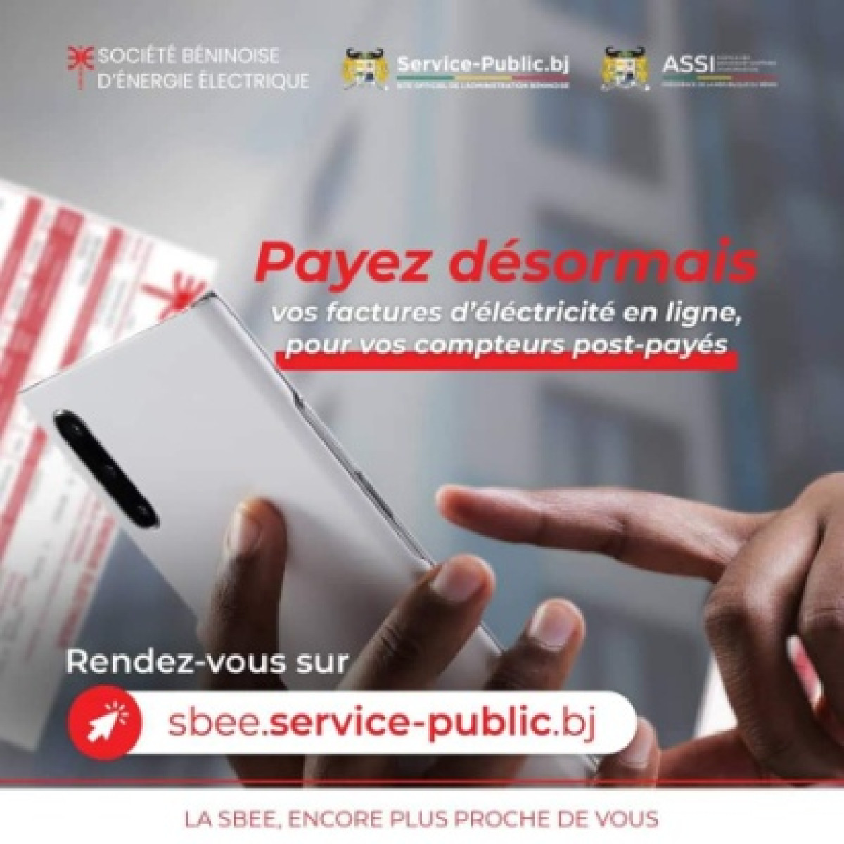 BENIN : Les factures de la Sbee désormais payables en ligne