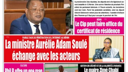 UNE DU VENDREDI 27 JANVIER 2023