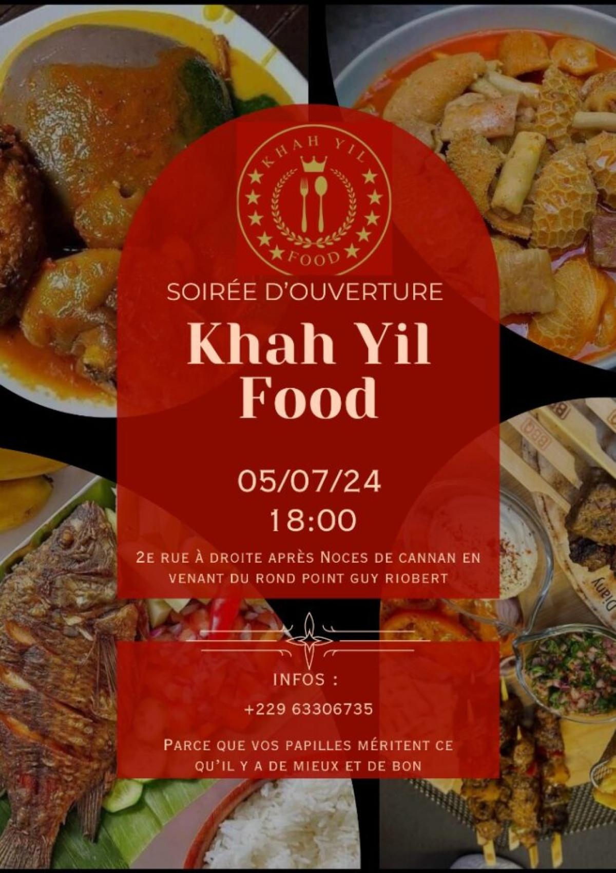 PARAKOU :  Le restaurant Khah Yil Food ouvre ses portes demain 