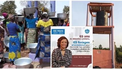 DEPUIS SA CELLULE OÙ ELLE CROUPIT DEPUIS 3 ANS,  Reckya Madougou offre de l&rsquo;eau potable aux populations de Gogounou, Allada et Bantè