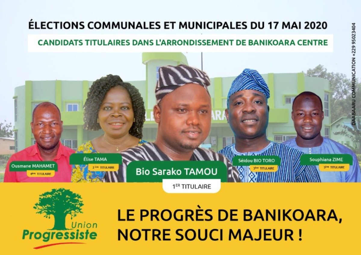 COMMUNALES 2020 : Tamou Bio Sarako Conduit la liste UP dans l’arrondissement de Banikoara !