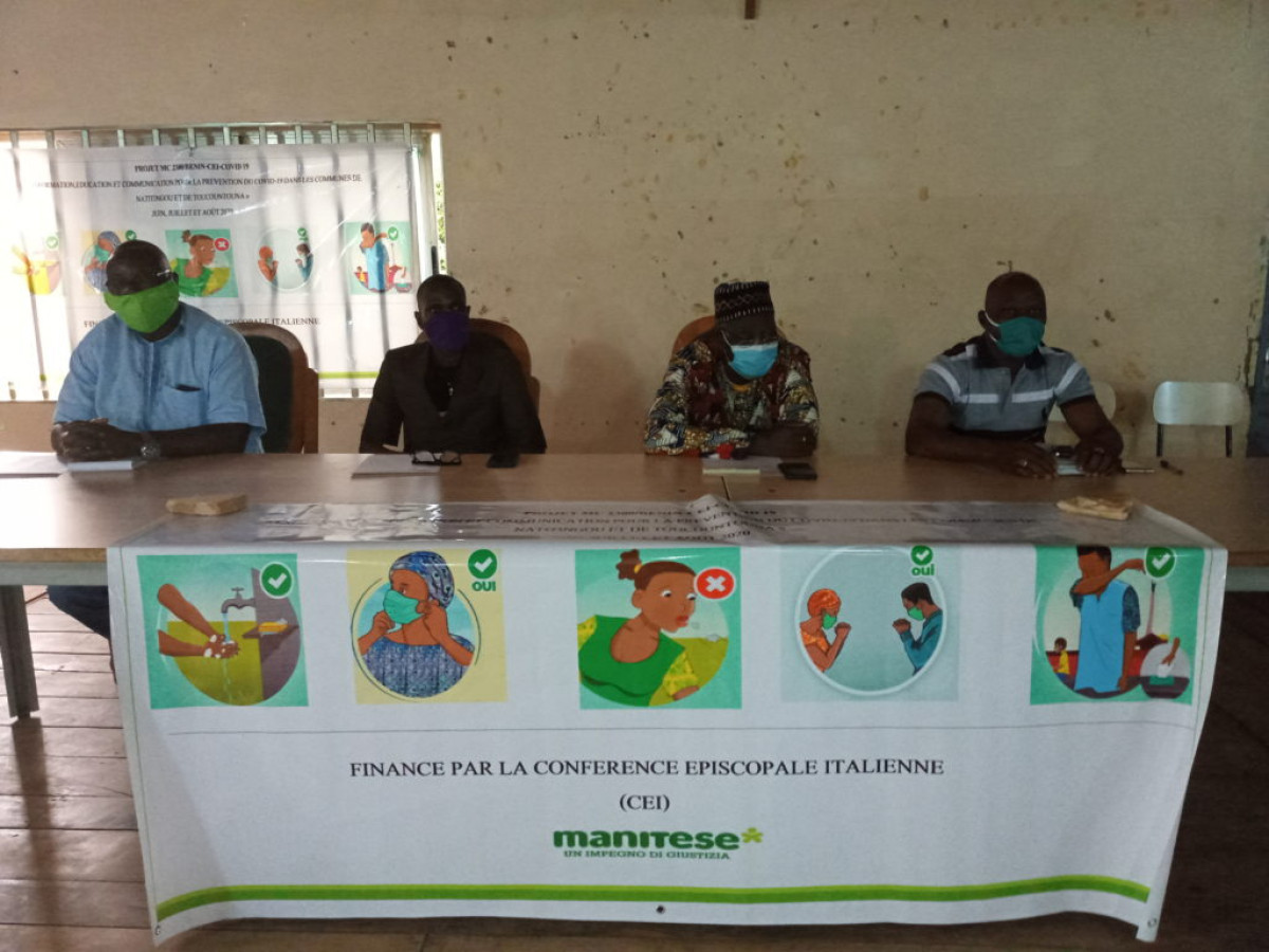 LUTTE CONTRE LE COVID-19 A NATITINGOU ET TOUCOUNTOUNA : L&rsquo;Ong Manitese lance le projet Mc 2380/Bénin-Cei-Covid 19