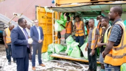 CAMPAGNE AGRICOLE 2022-2023 AU BÉNIN  Le ministre Dossouhoui réceptionne plus de 240 000 tonnes d&rsquo;intrants