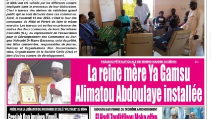 UNE DU LUNDI 22 MAI 2023