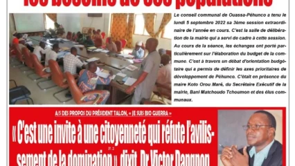 UNE DU MERCREDI 7 SEPTEMBRE 2022