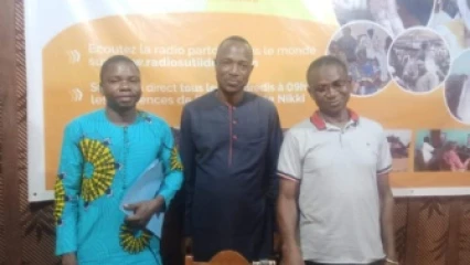 HAAC BORGOU-ALIBORI : Issa Bah Seko visite les locaux de Su Tii Déra Fm de Nikki