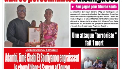 Parution du lundi 31 octobre 2022