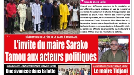 UNE DU MERCREDI 4 OCTOBRE 2023