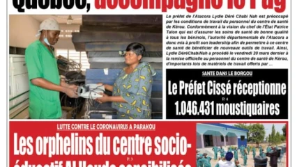 Parution du lundi 23 mars 2020