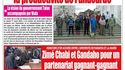 Parution du mercredi 18 août 2021