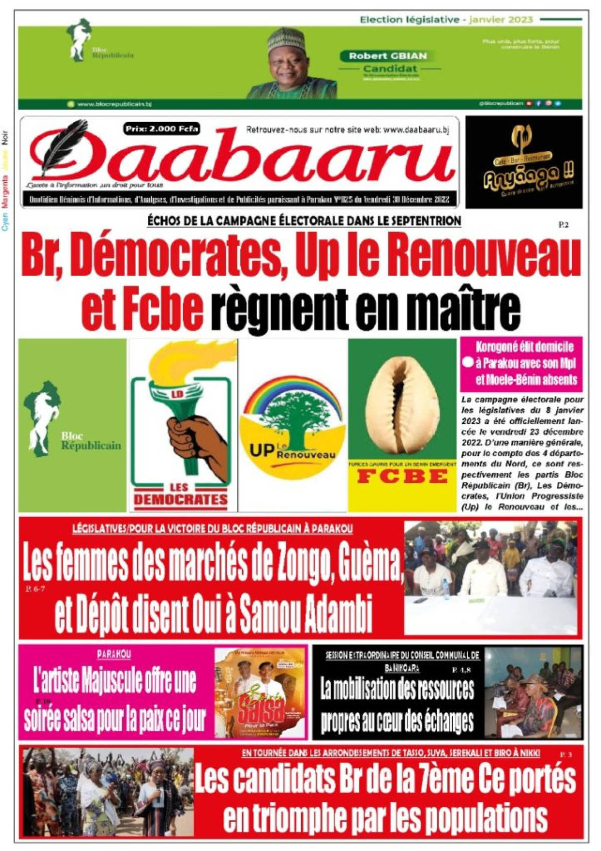 UNE DU VENDREDI 30 DÉCEMBRE 2022