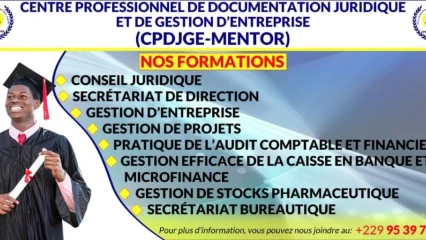FORMATION DES JEUNES POUR L&rsquo;AUTO-EMPLOI : Le centre Cpdjge-Mentor ouvre ses portes à Parakou