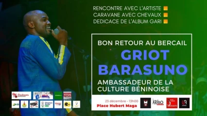CULTURE/APRES SA TOURNEE A L’ETRANGER : Le griot Barasuno accueilli en pompe ce jour à Parakou