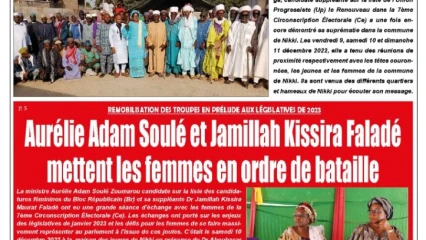 UNE DU LUNDI 12 DÉCEMBRE 2022