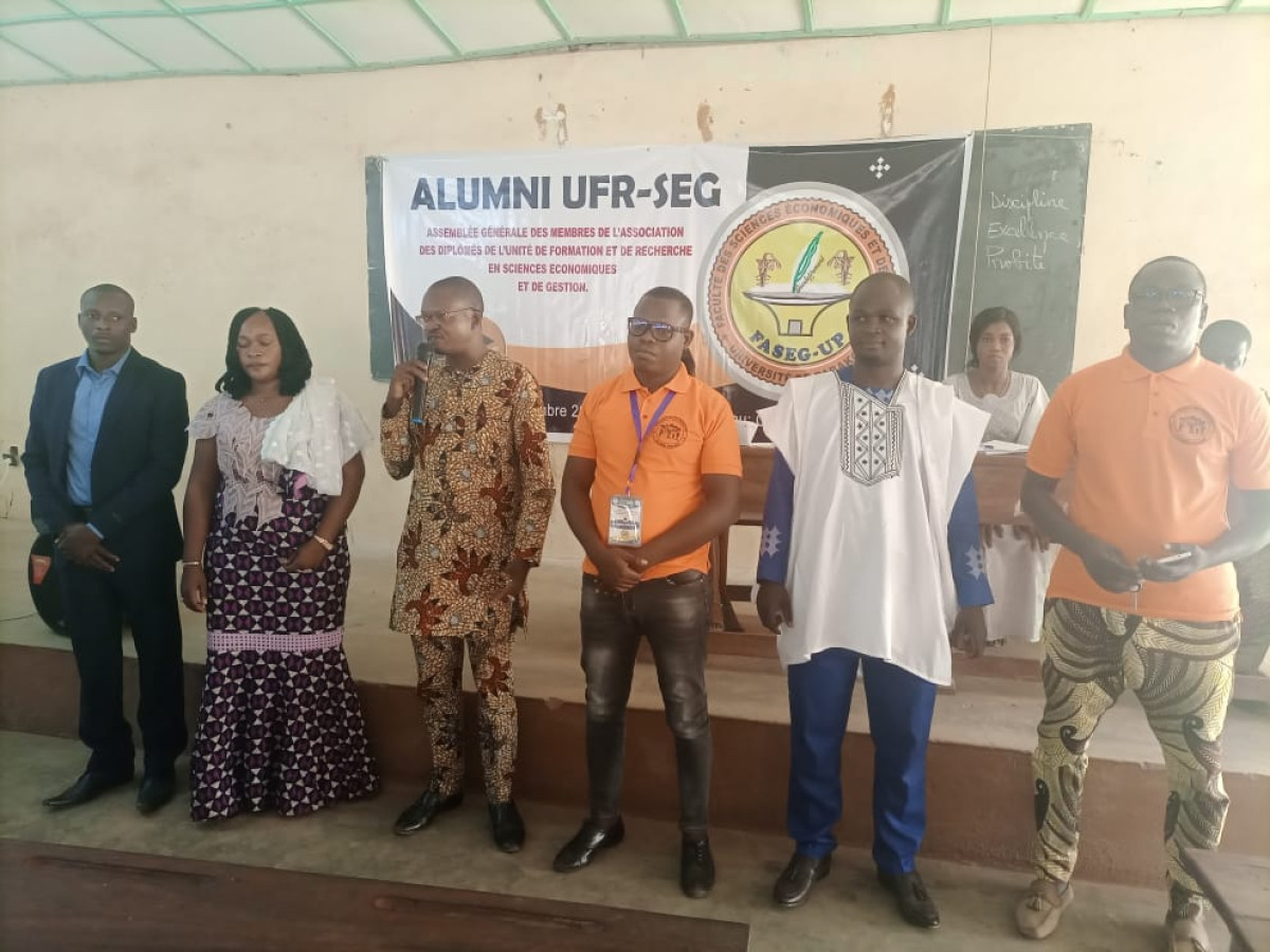 VIE ASSOCIATIVE À LA FASEG DE L&rsquo;UNIVERSITÉ DE PARAKOU : Alumni Ufr-Seg mise en place . Emmanuel Babagnadjou, Président du Conseil d&rsquo;Administration