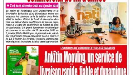 Parution du mardi 05 décembre 2023