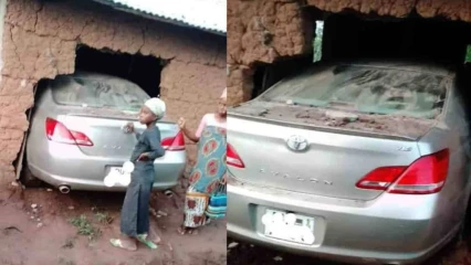 ACCIDENT DE CIRCULATION À DJIDJA : Un véhicule finit sa course dans une chambre à Dan