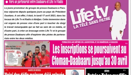 UNE DU MARDI 18 AVRIL 2023