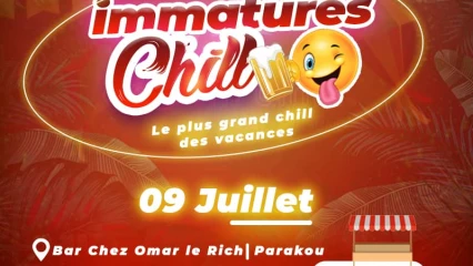 IMMATURES CHILL À PARAKOU : Un show case inédit à ne pas rater le 9 juillet prochain