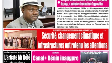 UNE DU VENDREDI 23 JUIN 2023