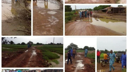 DÉGRADATION DE LA ROUTE GOMPAROU-FOUNOUGO : Hermann Gbédji fait le constat