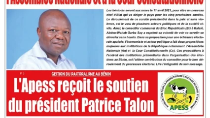 Parution du mercredi 10 mars 2021