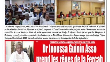 Parution du lundi 08 janvier 2024