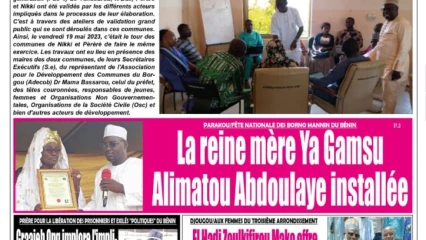 UNE DU LUNDI 22 MAI 2023