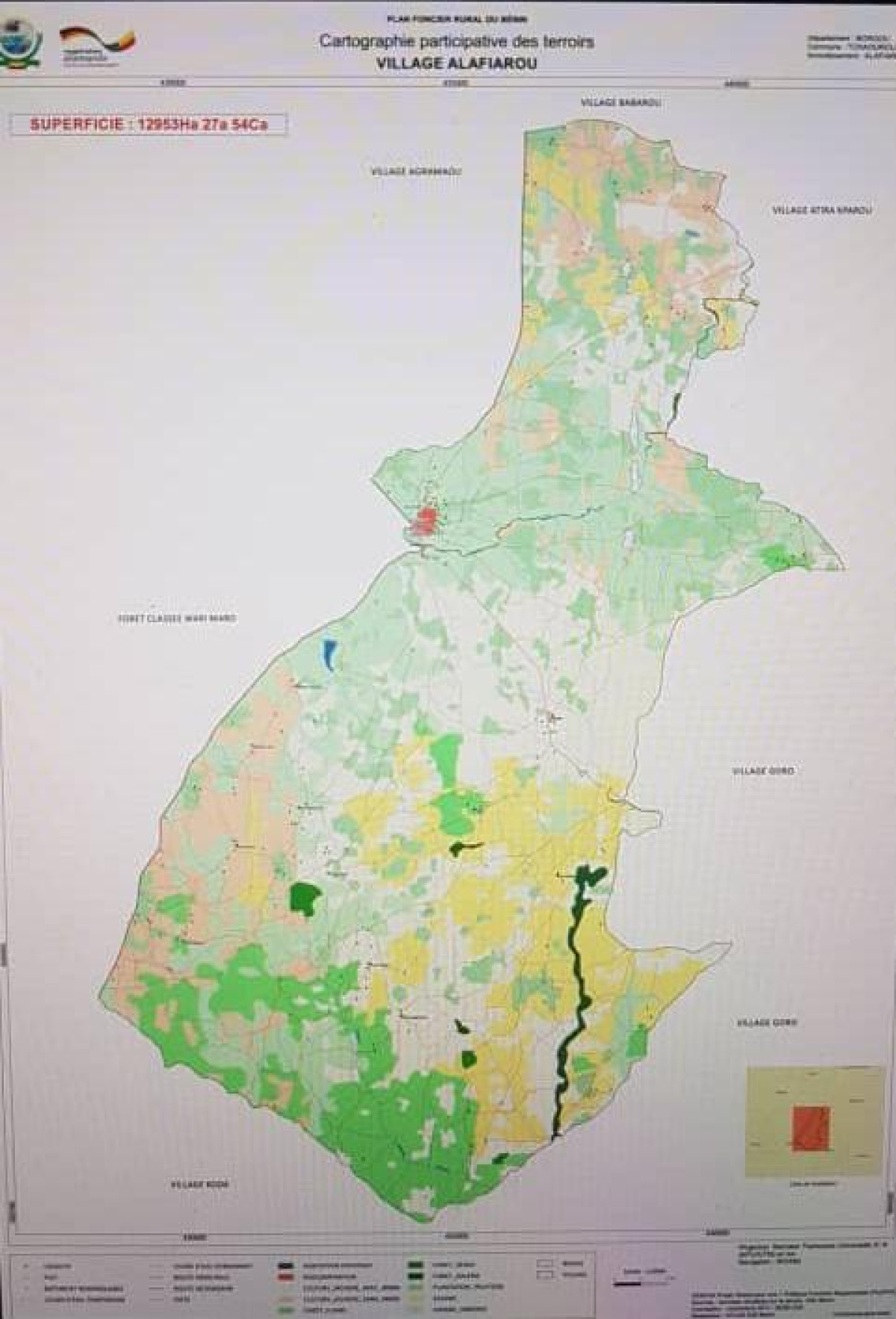 RESTITUTION DES RESULTATS DE LA CARTOGRAPHIE PARTICIPATIVE DANS LES COMMUNES DE BEMBEREKE, KALALE, SINENDE ET TCHAOUROU : Mission accomplie pour le Propfr de la Giz  . 68 villages délimités à Tchaourou