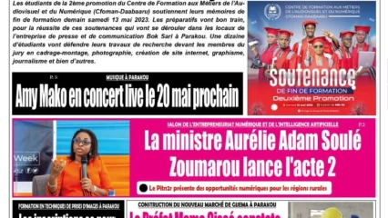 UNE DU VENDREDI 12 MAI 2023