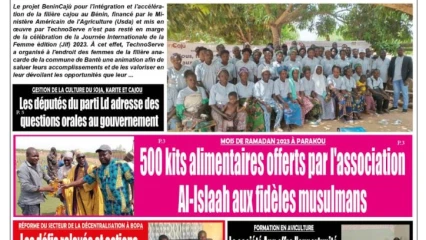 UNE DU VENDREDI 31 MARS 2023