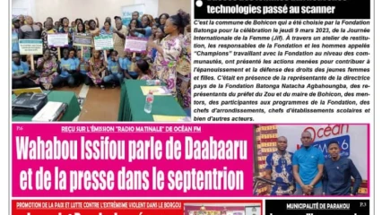 UNE DU VENDREDI 10 MARS 2023