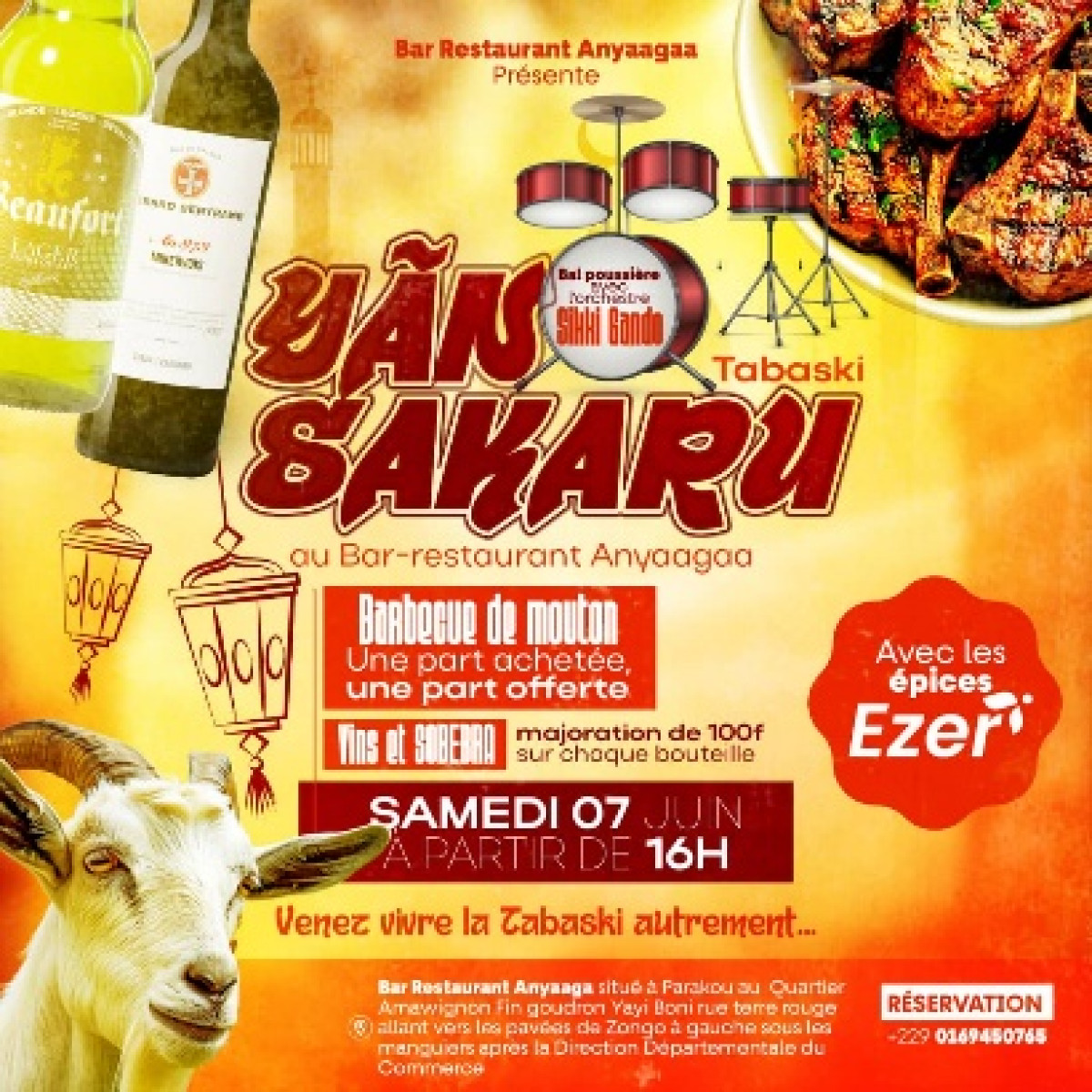 Tabaski 2025 à Parakou: l&rsquo;orchestre de Sikki Gando sur scène à Ãnyãnga